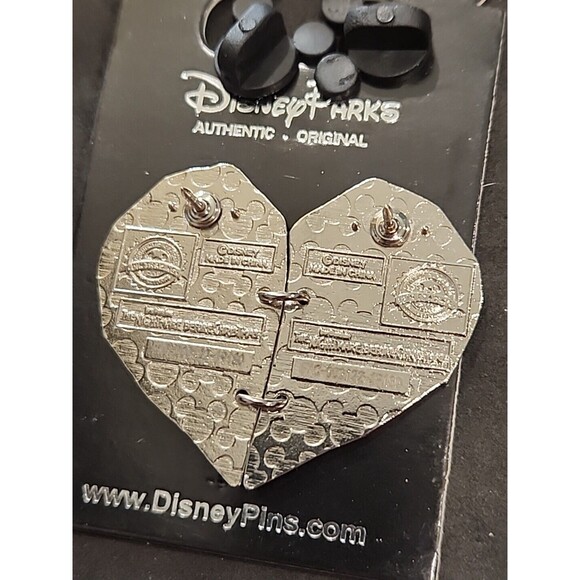 Disney Pin 113574‎ Nightmare Before Christmas Jack Sally Two Piece Heart NBC - Picture 4 of 6